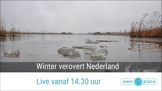 Weerbericht  Winter verovert Nederland 2017 [upl. by Ttsepmet]