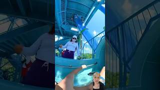 waterpark waterslide summer vacation slide funny 😱 [upl. by Bower]