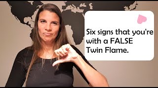 This is how you recognize a FALSE Twin Flame 6 clear signs [upl. by Ereynihc]