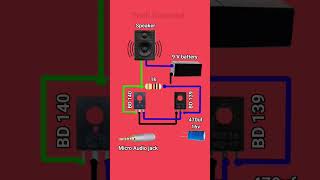 Transistor Audio Amplifier And Project Diagram Circuit reels vlog viralshorts viralreel [upl. by Swee]