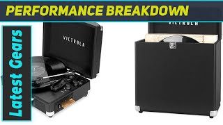 Unboxing and Review Victrola VSC500BTCBLK Vinyl Suitcase Record Player amp Vintage Vinyl Record [upl. by Tresa514]