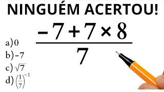 MATEMÁTICA BÁSICA  QUANTO VALE A EXPRESSÃO❓ [upl. by Feltie]