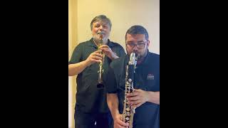 JOHN WILLIAMS  Star Wars Cantina Band excerpt Corrado Giuffredi amp Stefano Bergamini clarinets [upl. by Oleg392]