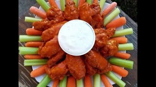 How to make Deep Fried Buffalo Chicken Wings RECIPE  Franks Red Hot Sauce [upl. by Nisay]