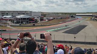 2022 Austin Formula 1 GP lap 1 from turn 19 [upl. by Buckden468]