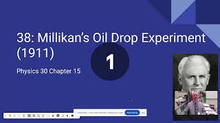 38 Millikans Oil Drop Experiment [upl. by Blatman]