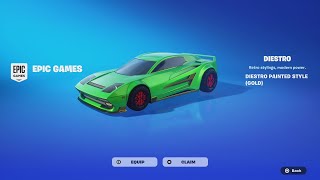 Fortnite Is Gifting A FREE Car Get It Now❗️🔥 New DIESTRO Car  Decals [upl. by Amadis]