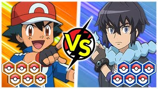 Ash vs Alain Pokémon Battle Rematch [upl. by Oicelem786]