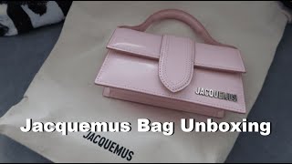 JACQUEMUS Le Bambino Bag Unboxing  Jacquemus Pale Pink Coquette Bag [upl. by Llener]