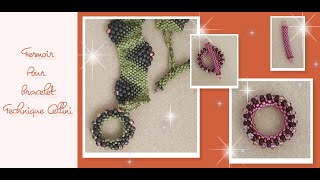 Tuto Fermoir pour bracelet technique Cellini [upl. by Nesahc]