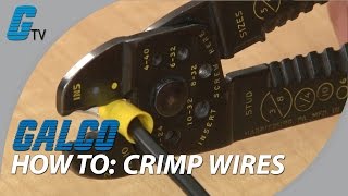 How to Crimp Wires  Basic Tips on Crimping  Galco [upl. by Ardys]