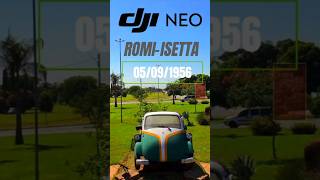 Primeiro Carro Fabricado No Brasil Voando Com o Dji Neo isetta primeirocarro djineo dronefpv [upl. by Jedediah]