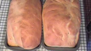 Basic White Bread Recipe Using Food Mixer  Makes Two Loafs [upl. by Bordy228]