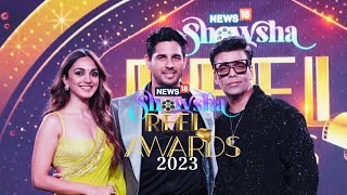 Showsha Reel Awards 2023 Full Show  Sidharth Malhotra and Kiara Advani Attend The News18 Event [upl. by Fredie850]