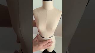 Cómo se toma la separación de busto  Si te gusto dale ❤️ costura patronaje tutorial moda [upl. by Ysus268]