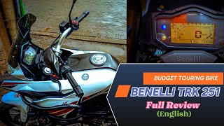 REVIEW OF 2020 BENELLI TRK 251 English version [upl. by Quigley]