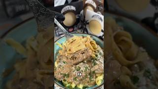 Pasta Stroganoff🍝 shorts [upl. by Nihi]