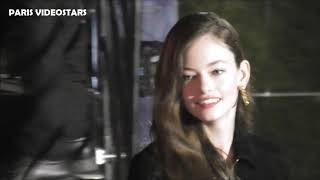 VIDEO Mackenzie Foy  Paris 26 february 2019 Fashion Week show Yves Saint Laurent YSL [upl. by Akeemat]