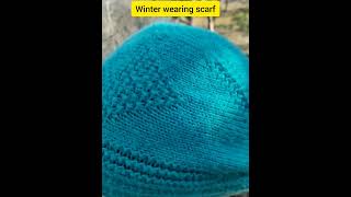 how to knit winter scarf kaise banayewinter capladies scarf for beginnersshortsytshortsviral [upl. by Anitahs868]