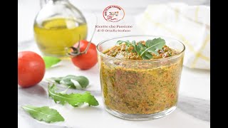 Pesto di pomodori secchi e rucola che scoperta non riesco a farne a meno  Ricette che Passione [upl. by Jepum]