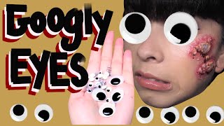 Diy Blisters amp boils tutorial with out buying a prosthetic Using googly eyes [upl. by Lawlor]