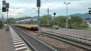 Zug Züge Straßenbahn  Impressionen aus dem Bahnhof Achern [upl. by Clara891]