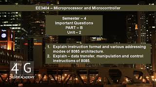 Microprocessor and Microcontroller Important questions  EE3304 Semester 4 Exam Important questions [upl. by Warwick744]