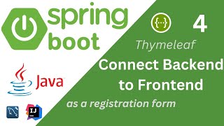 4 How to Connect SpringBoot Backend with Frontend StepbyStep Thymeleaf as a registration form [upl. by Shuma]