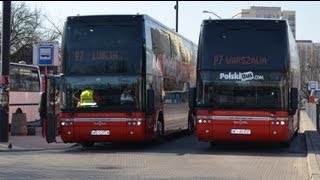 Piętrowy PolskiBus Van Hool Astromega TD927 P7 Lublin [upl. by Hailed]