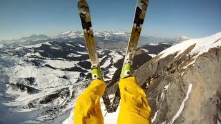 GoPro HD Avalanche Cliff Jump with Matthias Giraud [upl. by Drannel]