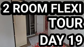 Tengah 2 Room Flexi BTO Renovation Day 19 [upl. by Regdor]