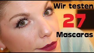 WUNDERVOLLE WIMPERN bekommen und pflegen  27 verschiedene Mascaras im Test amp Wimpernserum [upl. by Aiuoqes]