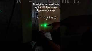 Measurement of wavelength of LASER light using diffraction grating [upl. by Maurise560]