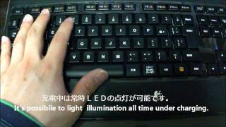 LogicoolLogitech Wireless Illuminated Keyboard K800 開封後after Unbox使用 [upl. by Ayote914]