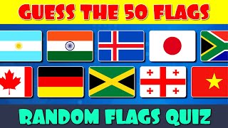 Guess the Flag Quiz  50 Random Flags [upl. by Nievelt]