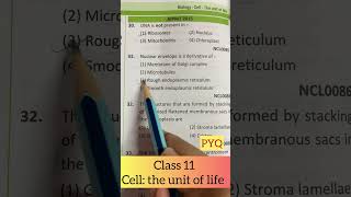 Class 11 Cell  the unit of life pyqs [upl. by Laresa]