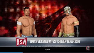 Omar Villanueva Vs Chosen TakahashiUSW [upl. by Iatnahs]