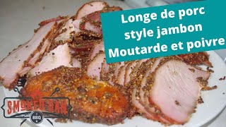 Recette de longe de porc moutarde et poivre Pork loin mustard and pepper [upl. by Ennyrb]