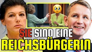 💥Reichsbürgerin Live im TV entlarvt  Sahra Wagenknecht bei Caren Miosga [upl. by Cressler]