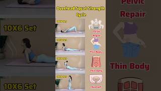 Overhead Squat Strength Cycle motivation weightloss yoga [upl. by Yrolam]