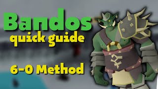 Bandos Quick Guide  60 Method crossbow  OSRS [upl. by Kape983]