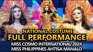 Ahtisa Manalo FULL PERFORMANCE  National Costume Competition  Miss Cosmo International 2024 [upl. by Ainoda913]