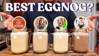 I Tested YouTubes BEST Eggnog Recipes Americas Test Kitchen Joshua Weissman Jamie Oliver [upl. by Waynant271]