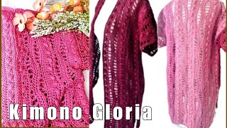 Kimono o chaqueta de verano primavera a crochet kimonogloria [upl. by Jabe]