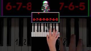 Undertale Last Breath An Enigmatic Encounter Intro Piano Tutorial shorts [upl. by Adliwa]