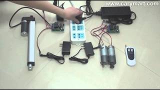 Remote Control Linear Actuator Motor and 2 Pump Motors [upl. by Jeffers987]