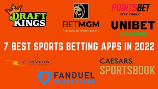 Top 7 Sportsbook Apps Which Sportsbook App Is Best For You DraftKings  FanDuel  Caesars  BetMGM [upl. by Ymmot]