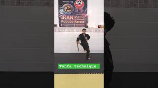 tonfa training tonfa martialarts shortvideo kata kobudo [upl. by Sheba]