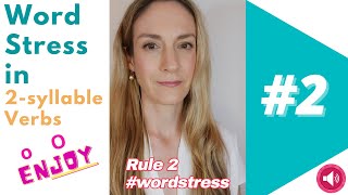 Rule 2 Word Stress in 2syllable Verbs  English Pronunciation 💬 [upl. by Aiam484]