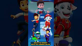 Ryder vs Marshall vs Rocky vs Mayor Humdinger 4 pawpatrol tileshop shorts [upl. by Nakah]